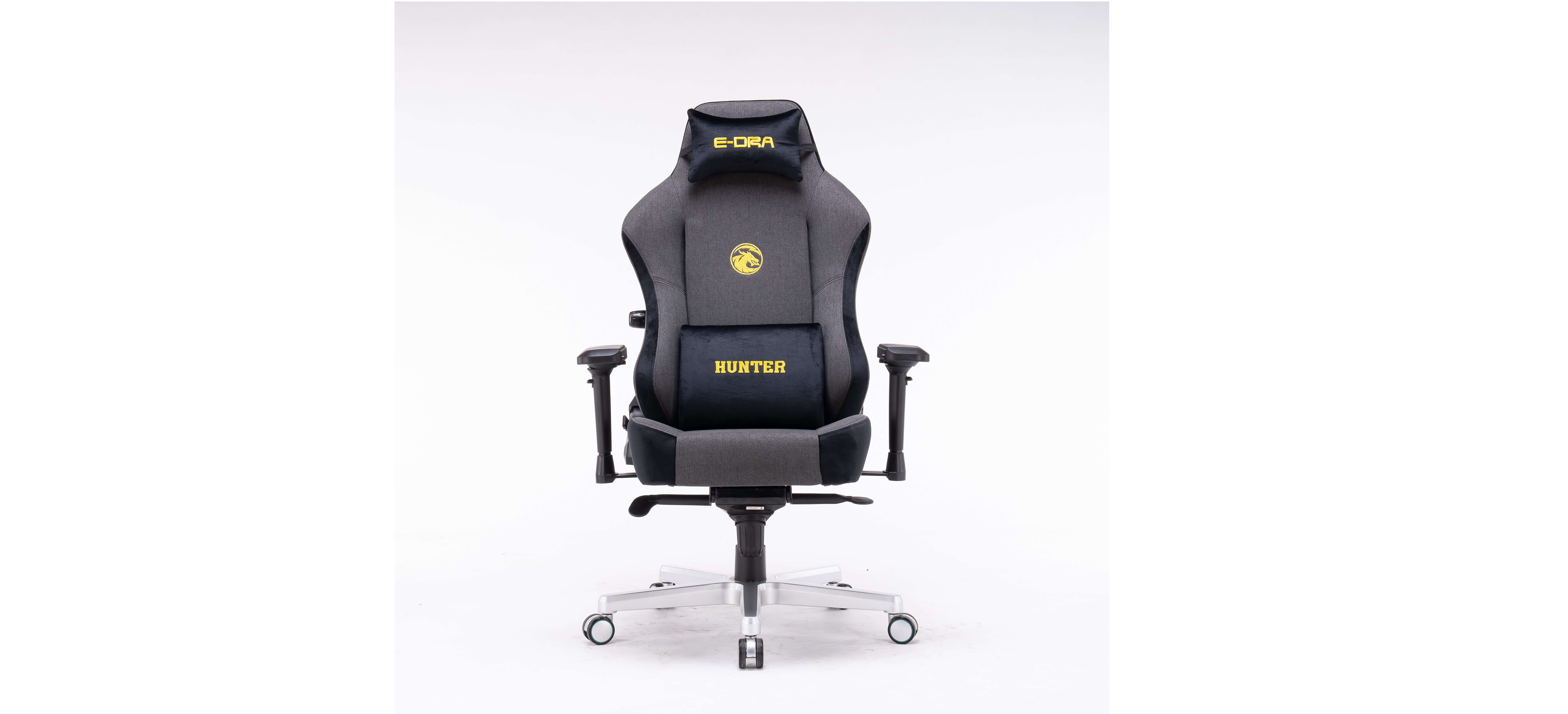 GHẾ CHƠI GAME E-DRA HUNTER GAMING CHAIR - EGC 206 - Xám có thiết kế hiện đại